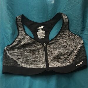 NWOT: AVIA Black and Gray Sports Bra